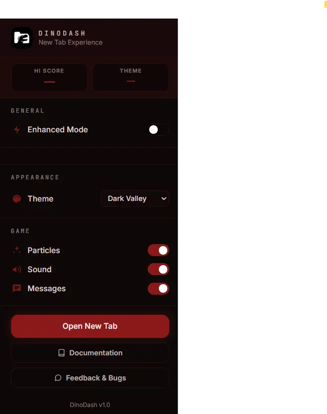 Toolbar popup